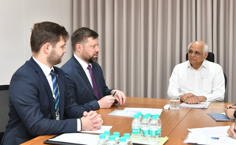 Russian Consul General visits Gujarat CM